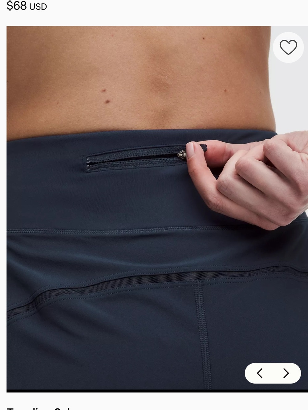 lululemon athletica Navy speed up shorts, original fit, 4” in size 12. - Picture 13 of 13